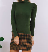 Rib Turtle Neck - Collage Green