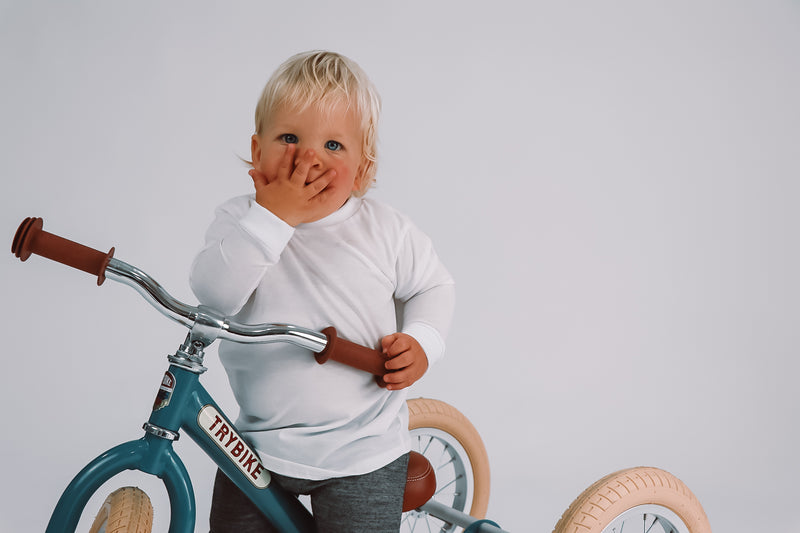 Kids Staple White Long sleeve